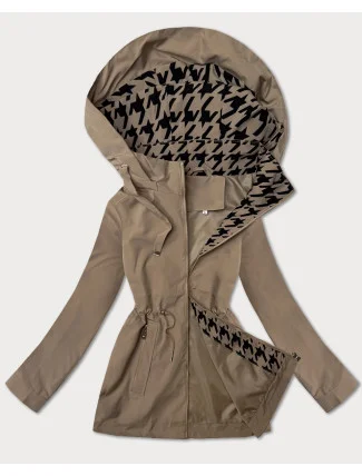 Tenká bunda s ozdobnou podšívkou J Style béžová (16M9252-62) Tenká bunda s ozdobnou podšívkou J Style béžová (16M9252-62)