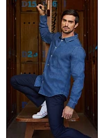 NEOBLU Bennett Pánska džínsová košeľa 24.4796 stone wash NEOBLU Bennett Pánska džínsová košeľa 24.4796 stone wash