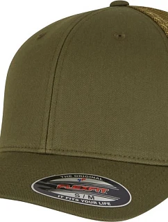 Flexfit 6511 6-panelová čiapka typu Trucker „Mesh“ 55.6511, farba moss green