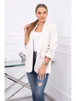 Bunda s klopami elegantná svetlo béžová Bunda s klopami elegantná svetlo béžová