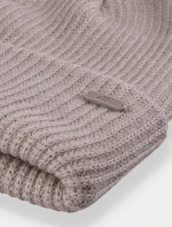 Dwuwarstwowa Czapka Damska 4F 4FAW23ACAPF291-83S Beżowa