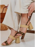 ROMELLA FashionStreet dámske sandále na podpätku ZY0851