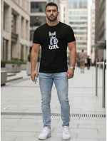 Pánske tričko Stay COOL s potlačou čierne FashionStreet NX5018R Pánske tričko Stay COOL s potlačou čierne FashionStreet NX5018R