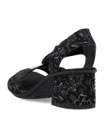 Pohodlné čierne sandále Rieker W RKR679 Pohodlné čierne sandále Rieker W RKR679