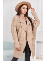 Kapska s vreckami svetlo béžová