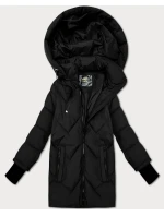 Prechodná prešívaná bunda s odnímateľnou kapucňou Libland black (LD-7749) Prechodná prešívaná bunda s odnímateľnou kapucňou Libland black (LD-7749)