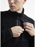 Craft Corporate ADV Pile Fleece Jacket M Pánska fleecová bunda Sherpa 81.2220 ecru/čierna Craft Corporate ADV Pile Fleece Jacket M Pánska fleecová bunda Sherpa 81.2220 ecru/čierna