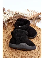 Dziecięce Śniegowce Na Rzep Czarne Unitia