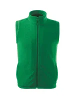 Next fleecová vesta unisex stredne zelená