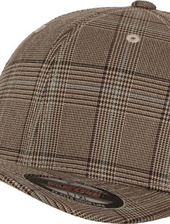 Flexfit 6196 6-panelová čiapka Flexfit Glenček 55.6196 hnedá/khaki