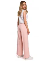 M570 Nohavice s nariasenými nohavicami - béžové