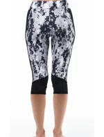 Dámske krátke čiernobiele športové legíny A6103 - Litex Dámske krátke čiernobiele športové legíny A6103 - Litex