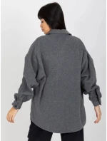 Dámska košeľa DN KS 4005.99P Tmavo šedá - FPrice