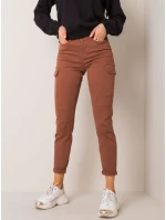 Nohavice D60027T62072 hnedé