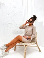 Béžové bavlnené šaty (700) Béžové bavlnené šaty (700)