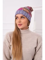 Monika fleecová čiapka K256 fuchsiová+fialová