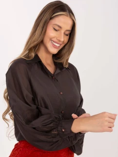 Košeľa IT KS 28979.63 tmavohnedá