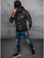 Pánska čierna mikina FashionStreet BX5546