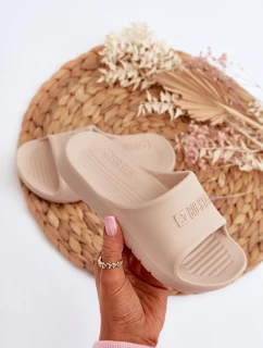 Lekkie Piankowe Klapki Dziecięce Big Star NN374559 Beżowe