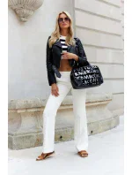 Dámska kabelka CP204450 Šedá s potlačou - PETERSON Dámska kabelka CP204450 Šedá s potlačou - PETERSON