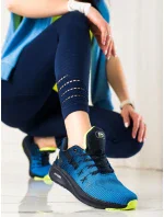 Klasické tenisky dámske modré bez podpätku Klasické tenisky dámske modré bez podpätku