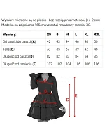 657-1 Elegantné midi šaty s obálkovým výstrihom a tylovými rukávmi - čierne