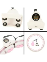 Obruč HMS HHW06 s okami, závažím a počítadlom ružovej farby Obruč HMS HHW06 s okami, závažím a počítadlom ružovej farby