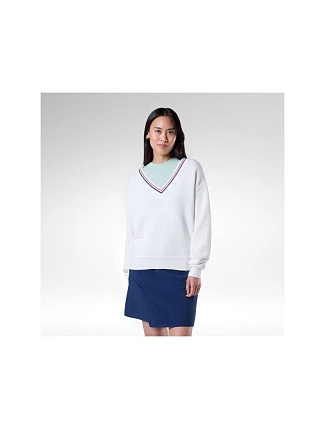 Dámsky sveter ROSSIGNOL W Knitted V Neck, biely