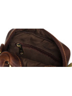 Pánske kabelky [DH] Kožená taška PTN TB 117 COM COGNA hnedá