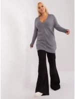 PM SW PM731 Sveter.34P tmavo šedá