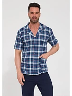 Cornette 318/62 cr/r 3XL-5XL pánske pyžamo bez zipsu