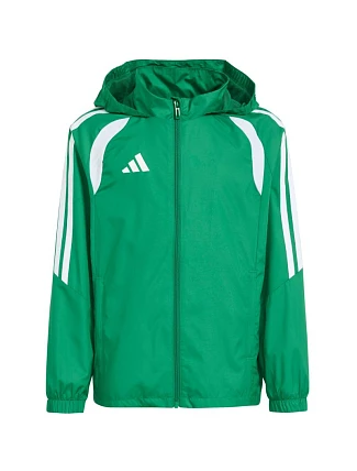 Detská bunda adidas Tiro 26 League Windbreaker, zelená, KT2427 Detská bunda adidas Tiro 26 League Windbreaker, zelená, KT2427