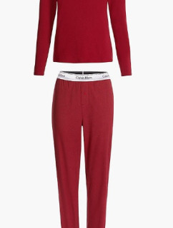 Dámske pyžamo QS6579E TX4 vínová - Calvin Klein
