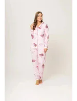 Dámske pyžamo 175/062 ružová vzor - Karol Dámske pyžamo 175/062 ružová vzor - Karol