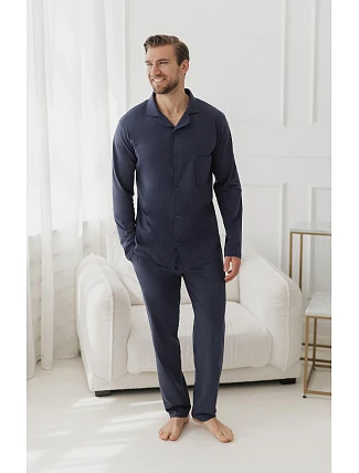 Pyžamo Taro 3666 Arturo, s dlhými rukávmi, veľkosti 3XL–4XL, Z26, na zapínanie Pyžamo Taro 3666 Arturo, s dlhými rukávmi, veľkosti 3XL–4XL, Z26, na zapínanie