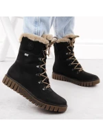 Rieker W Y3424-00 RKR745 topánky s umelou kožušinou Rieker W Y3424-00 RKR745 topánky s umelou kožušinou