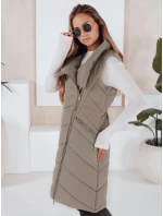 Dámska prešívaná vesta SERKIS zelená FashionStreet TY3279