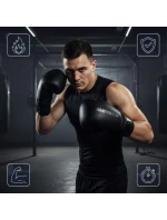 Tréningové boxerské rukavice Meteor 12 oz, suchý zips, PU