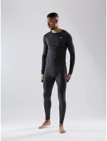 Craft Corporate Wool Merino Set M Pánska sada spodného prádla z merino vlny 81.9711 čierna melírovaná