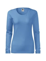 Štíhle tričko pre ženy nebesky modré