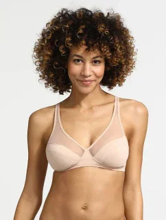 Dámska podprsenka s kosticami DIM GENEROUS WIREFREE BRA - DIM - nude