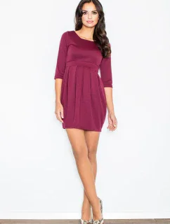 Šaty Melania M122 bordová - Figl