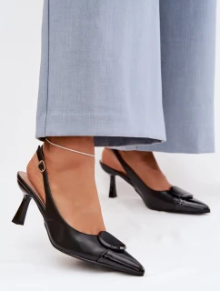 Sandále na podpätku model 225217 Krok vo veľkom štýle