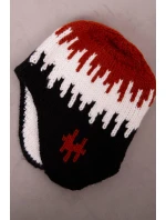 Dámska čiapka Nikol K405 červená+biela+čierna