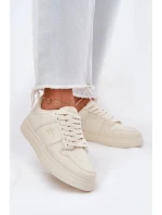 Sneakersy Damskie Big Star RR274A243 HI-POLY SYSTEM Beżowe