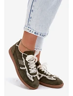 Dámské tenisky s krajkou zelené Ilrene