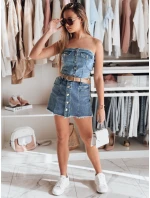 Dámsky korzetový top GORSETORA modrý FashionStreet RY2826