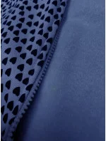 Modrá dámska mikina na zips so srdiečkovým vzorom (2315) Modrá dámska mikina na zips so srdiečkovým vzorom (2315)