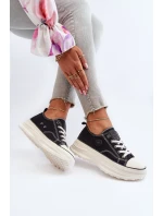 Damskie Trampki Na Masywnej Podeszwie Big Star NN274125 Czarne