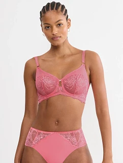 WILD PEONY FLORALE - Minimizer balconette: minimálne tvarovanie s hodvábnou čipkou Triumph